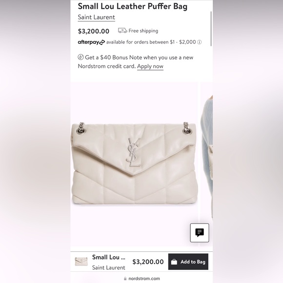 YSL Small Lou Leather puffer bag, Authentic in great condition. Comes w dust bag - Picture 5 of 12